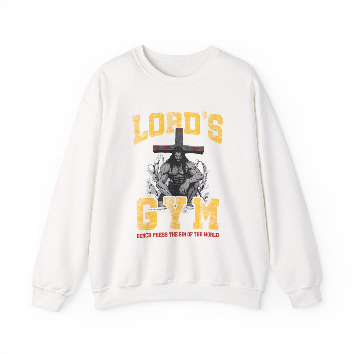 Lord's Gym Crewneck Sweatshirt,  Faith-Based Fitness Sweatshirt, Jesus Pump Sweatshirt, Christian Gifts Shirt,
