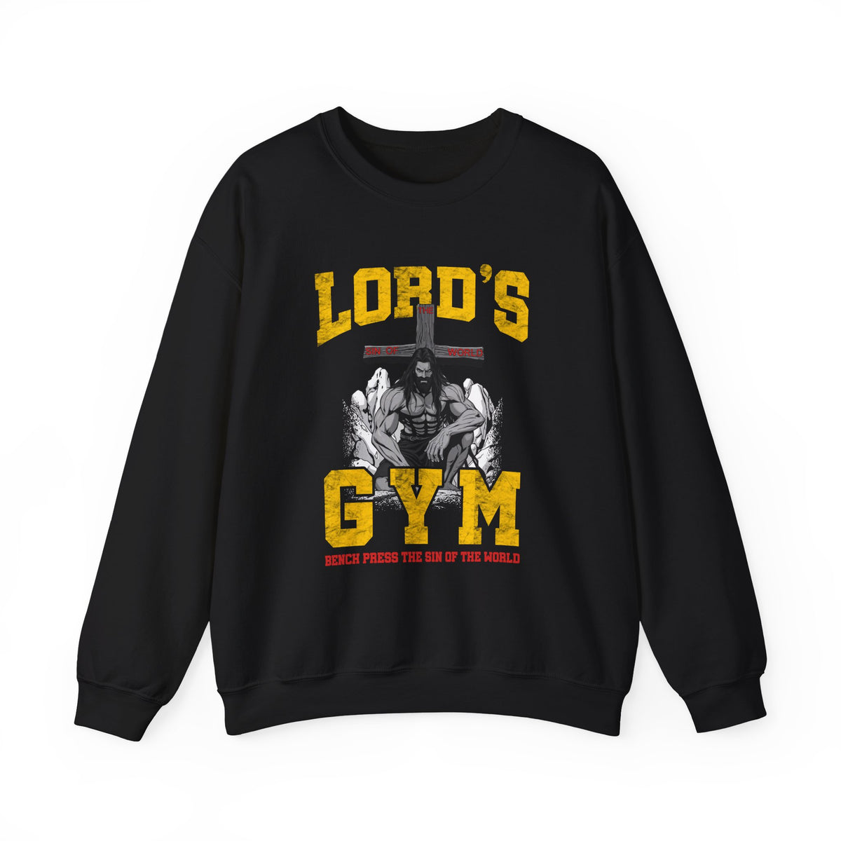 Lord's Gym Crewneck Sweatshirt,  Faith-Based Fitness Sweatshirt, Jesus Pump Sweatshirt, Christian Gifts Shirt,