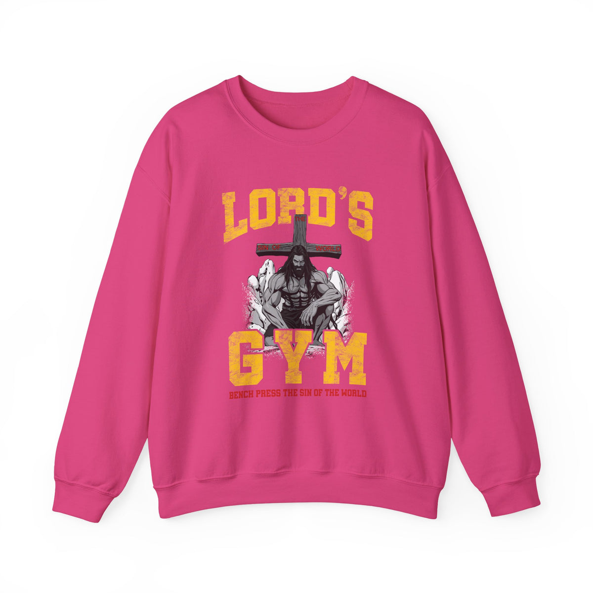 Lord's Gym Crewneck Sweatshirt,  Faith-Based Fitness Sweatshirt, Jesus Pump Sweatshirt, Christian Gifts Shirt,