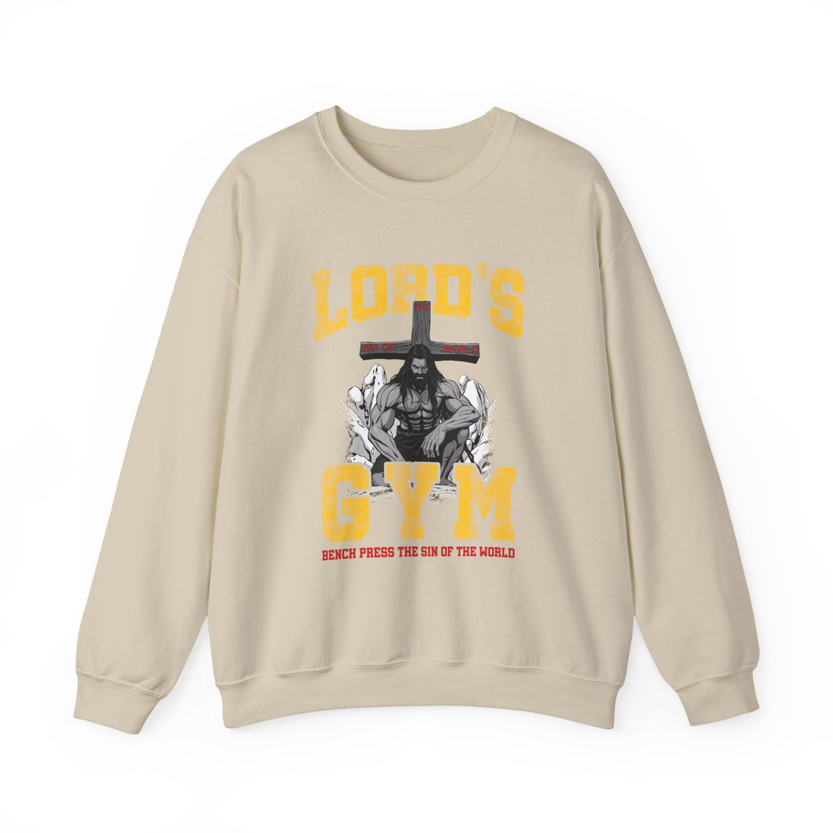 Lord's Gym Crewneck Sweatshirt,  Faith-Based Fitness Sweatshirt, Jesus Pump Sweatshirt, Christian Gifts Shirt,