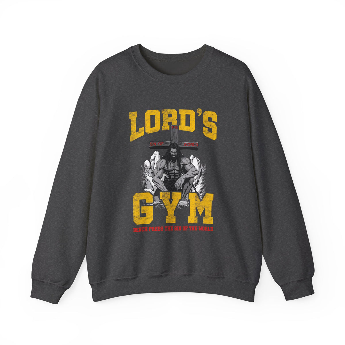 Lord's Gym Crewneck Sweatshirt,  Faith-Based Fitness Sweatshirt, Jesus Pump Sweatshirt, Christian Gifts Shirt,