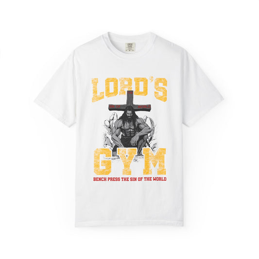 Lord's Gym Comfort Colors Workout Shirt, Christian Workout Shirt, Jesus Pump Cover Shirt,  Christian Gifts Shirt,