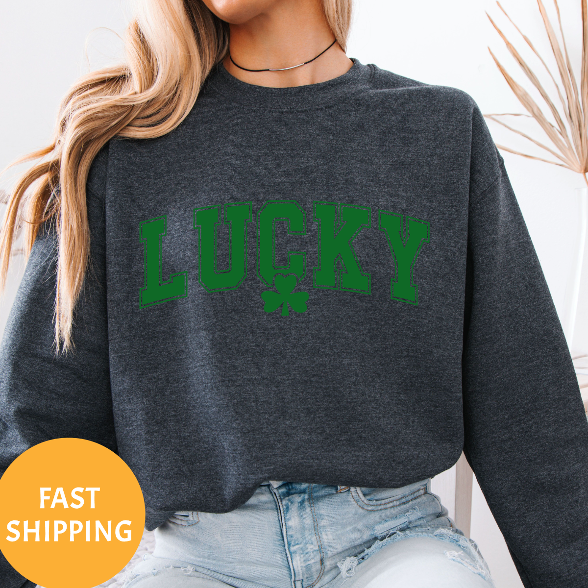 "Lucky" Irish Crew Neck Sweatshirt