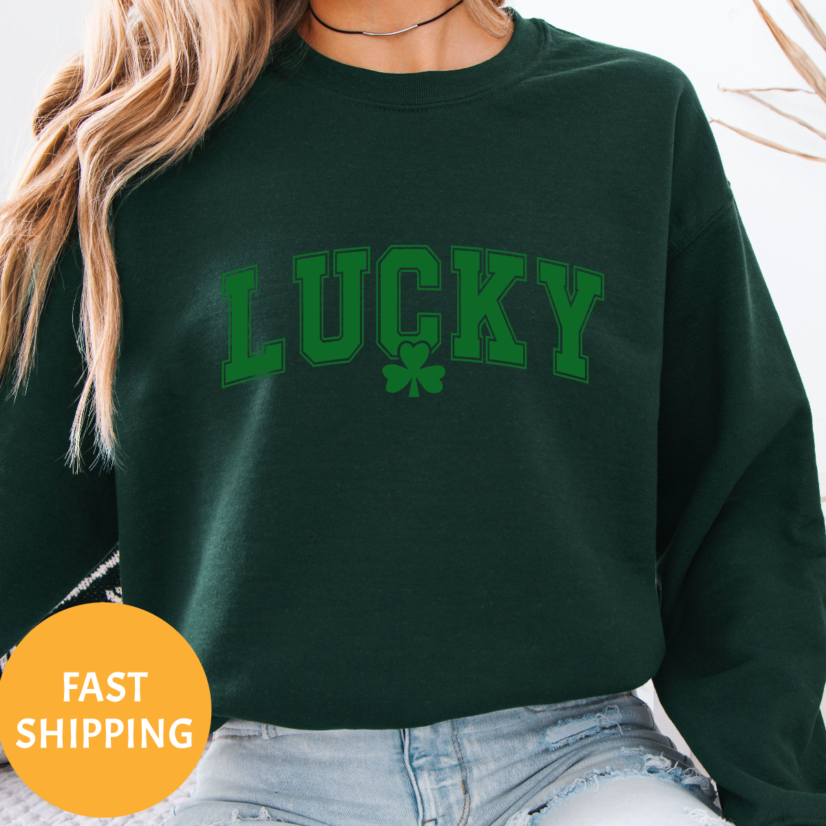 "Lucky" Irish Crew Neck Sweatshirt