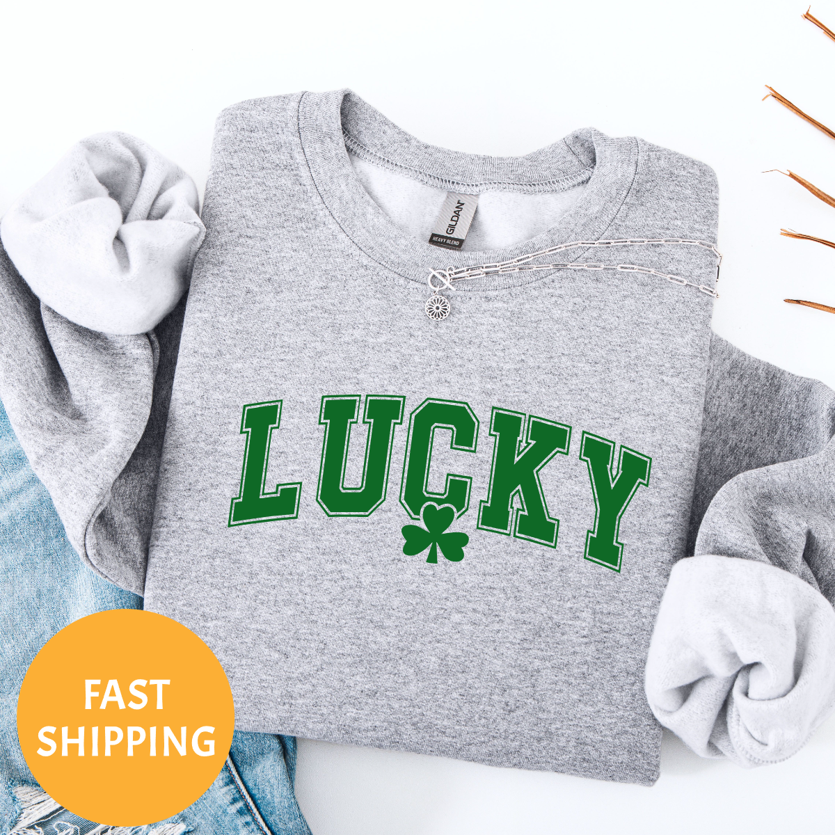 "Lucky" Irish Crew Neck Sweatshirt