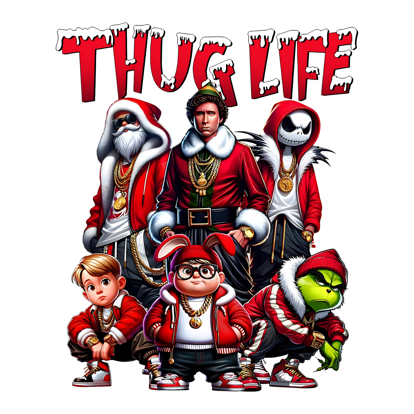 Thug Life XMAS Holiday Shirts